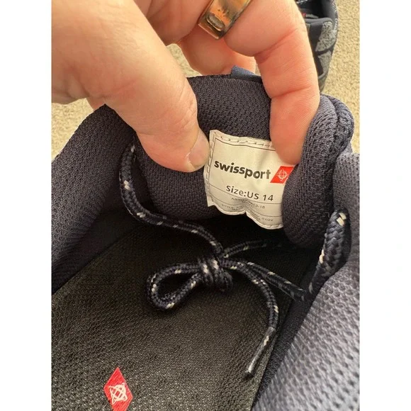 Swissport Men's Safety Trainer Steel Toe Shoes – Blue – Size 14 – New in Box - Picture 4 of 7